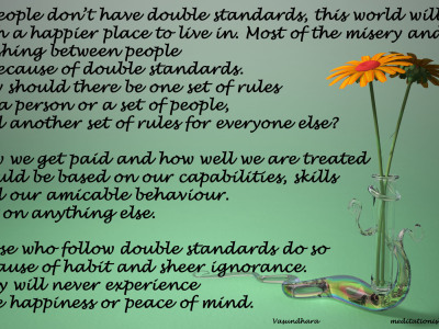 Double standards