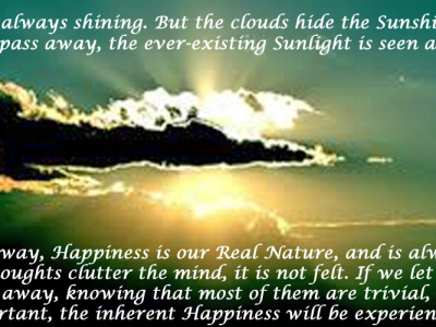 Let the Clouds pass, Sunlight will Shine
