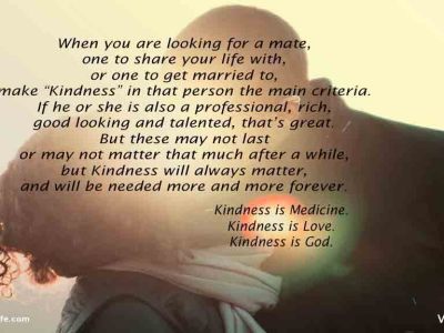 Kindness is the criteria